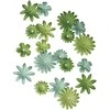 Rayher Dekoratyvinės gėlytės 1.5-2.5cm/36vnt. žalios