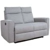 Sofa Home4you Reglaineris MORA, 2-vietė, pilka