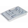 Reguliuojamas stalo įrankių dėklas CURVER BASIC KITCHEN ACCESORIES, šv.pilkos sp., h6,4 x 30 x 42 cm
