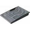 Reguliuojamas stalo įrankių dėklas CURVER BASIC KITCHEN ACCESORIES, šv.pilkos sp., h6,4 x 30 x 42 cm
