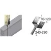 Reguliuojamas tvirtinimo pagrindas Arras 70-105x240-290mm karštai cinkuotas