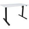Rašomasis stalas ERGO OPTIMAL vienas variklis 120x60cm, Spalva: juoda/balta