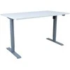 Home4you Rašomasis stalas ERGO su 1 varikliu 140x80 cm, Spalva: pilkšvai balta