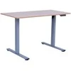 Home4you Reguliuojamo Aukščio Stalas ERGO FIT su 1 Varikliu, 120x68 cm, Pilka/Ąžuolas