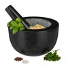 Relaxdays Akmens skiedinys su grūstuvu Didelis kietas granitas prieskoniams ir žolelėms 20cm