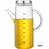 Relaxdays Stiklinis aliejaus ir acto dozatorius 750ml | Butelis su snapeliu | Šlykštus puodelis
