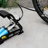 Retoo Dviejų stūmoklių pėdų siurblys, automobilis, dviratis, manometras, kamuoliukai, autočiužiniai