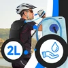 Plecak Kuprinė Dviračio kuprinė su 2 l vandens rezervuaru, turistiniam žygių rezervuarui, lengva, juoda