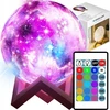 Retoo Lampka Naktinė lempa, mėnulio šviesa, šviečianti 3D mėnulio šviesa, RGB nuotolinio valdymo pultas, LED šviesa, mėnulio šviesa