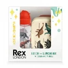 Rex London Dinozaurų rinkinys: maisto dėžutė ir gertuvė