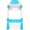 Ricokids 729200 meškiuko formos tualeto dangtis su kopėčiomis, mėlynas
