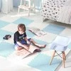 Ricokids didelis putplasčio dėlionės kilimėlis 60x60 cm 4 vnt. mėlynos ir baltos spalvos