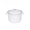 RIESS Aukštas puodas su dangčiu 4,5l 22cm Klasikinis WEISS QUARTZ ENAMEL AUSTR