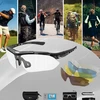 Rockbros DVIRAČIO AKINIAI SU POLARIZUOTAIS UV400 SPORTS 5 KEIČIAMAIS lęšių dėklais