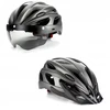 Rockbros Tt-16 dviračio šalmas, baltas, 58-65cm, su nuimamu vizieriu