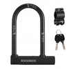 Rockbros U-LOCK DVIRAČIO UŽRAKTAS SHAKEL Dviračio užraktas SU RAKTUI STIPRIU ATVARIU PLIENU