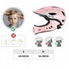 Rockbros TT-32002 Rabbit dziecięcy su odpinaną szczęką dydis M (54-58) - rožinė