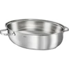 Rösle Elegance keptuvė, ovali plieninė, 8L, indukcinė, dangtis, keptuvė