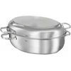 Rösle Elegance keptuvė, ovali plieninė, 8L, indukcinė, dangtis, keptuvė