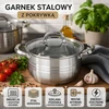 Rossner Austria TRADICINIS PLIENINIS PUODAS 18cm su dangteliu INDUKCINĖS DUJOS 2,3L Ronner AUSTRIJA