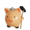 Roter Piggy bank princesė kiaulytė su plaktuku paršeliu kaip dovana