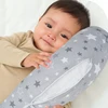 Rotex FEDING SLEEPING pagalvė Croissant vaikams 60x45 XXL su pupelių pagalvės užvalkalu