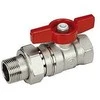Rutulinis ventilis GIACOMINI, 1/2", vid/išor, trumpa rankena