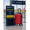 Ryanair mažas rankinis bagažas, 40x30x20 cm, su nuimamais ratukais. Burgundija