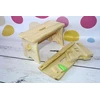 RYCZKA medinė taburetė, maitinimo kėdutė, KITCHEN STAND taburetė FSC 100%