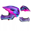 Rockbros TT-32SBPP-S Children's Bike Helmet with Detachable Chin Size S - Violetinė-Rožinė