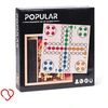 Dėlionė Woodyland Šachmatai, Ludo, Šaškės, 6 kauliukai ir Domino