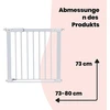Safety 1St Saugūs 1st Flat Step išsiplėtimo vartai 73-80cm