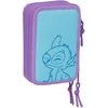 Safta Trigubas penalas Lilo - Stitch Sweet Mėlyna Alyvinė 12,5 x 19,5 x 5,5 cm 36 Dalys W2S-S4310670