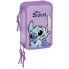 Safta Trigubas penalas Lilo - Stitch Sweet Mėlyna Alyvinė 12,5 x 19,5 x 5,5 cm 36 Dalys W2S-S4310670