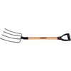 Šakė su smailiais dantimis Tramontina 4 dantys/71cm medinis kotas