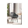 SalesFever Freja 381588 valgomojo kėdė aksominis pilkas metalas 85cm