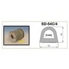 Sanok DGP TARPIKLIS 12 x 10mm Baltas 50 metrų