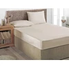 Satininė paklodė su guma ALURA BEIGE, smėlio sp., 120 x 200 + 25 cm, 100% medvilnės