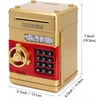 SAUGUS PIGGY BANKAS MONETATŲ BANKNOTAI Indėlių automatas + PIN kodas (Auksas)