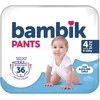 Sauskelnės Jumbo Baby Pants Bambik 4dyd./9-15kg/36vnt.