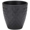 Scheurich Dekoratyvinis gėlių vazonas Structure Chrystal/anthrazit H15cm juodas/keraminis