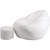 Sėdmaišis su pufu Mega Comfort XXL, dirbtinė oda, turkio spalvos