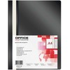 Office Products Plastikinis segtuvėlis, A4, skaidriu viršeliu, su įsegėle, juodos spalvos