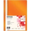 Office Products Plastikinis segtuvėlis, A4, skaidriu viršeliu, su įsegėle, juodos spalvos