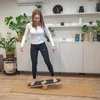 Selonis medinė balansinė lenta su volu koordinacija pusiausvyra