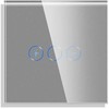 Sensorinis jungiklio dangtelis dimeriui Feelspot, pilkas, 86x86mm