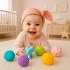SENSORY RUTULIAI KŪDIKIAMS Smily Play Soft Teethers 6 vnt