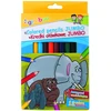 Šešiabriauniai pieštukai Jumbo 12 vnt. - Gimboo
