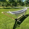 SET FRAME + HAMMOCK 2 OS BOHO Pilkas nešiojamas komplektas COMFORT ZONE 200 KG