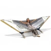SET FRAME + HAMMOCK 2 OS BOHO Pilkas nešiojamas komplektas COMFORT ZONE 200 KG